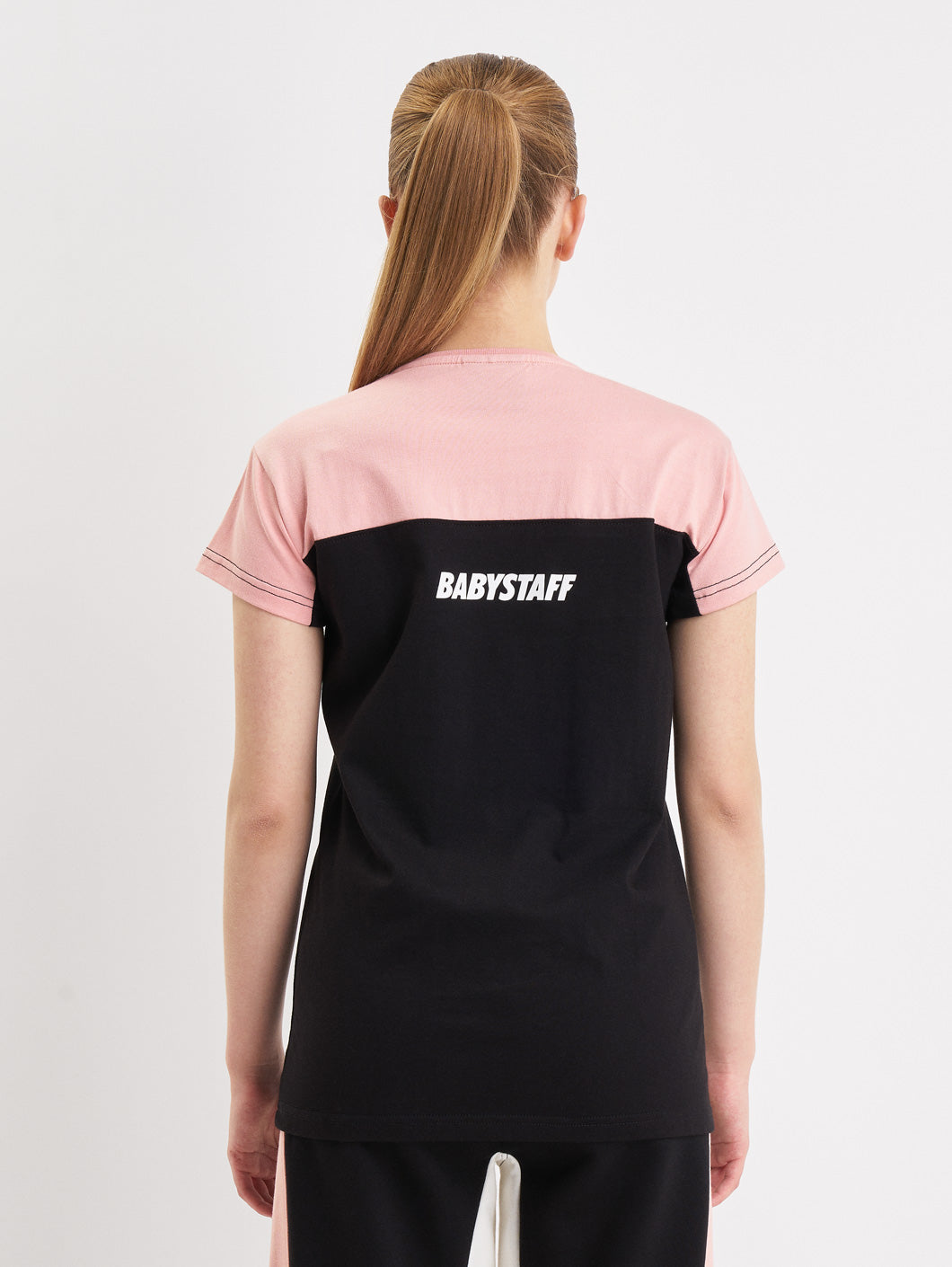 Babystaff Tawani T-Shirt Black Pink - Amstaff Wear