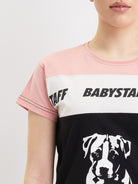 Babystaff Tawani T-Shirt Black Pink - Amstaff Wear