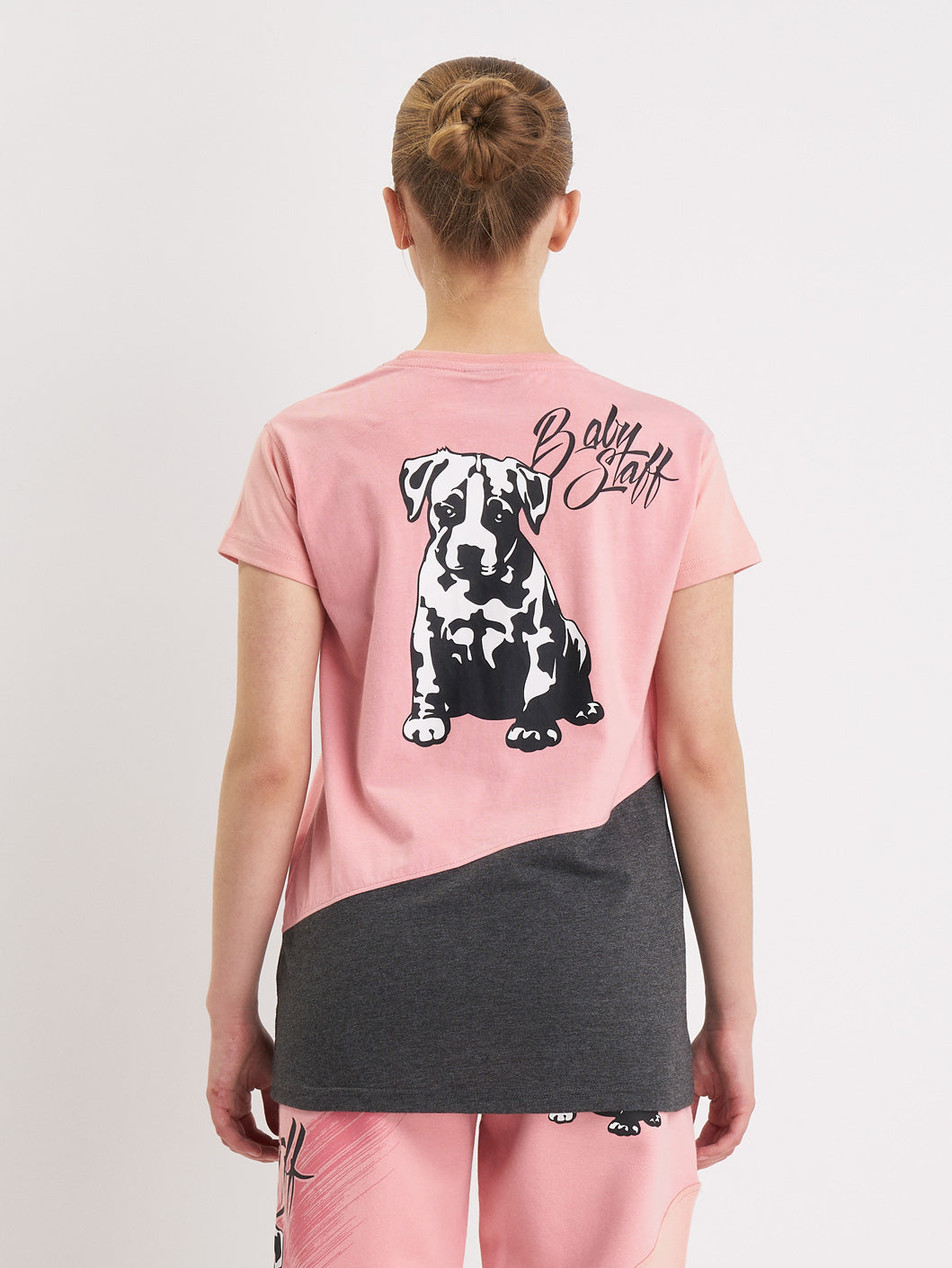 Babystaff Buckes T-Shirt Pink Grey