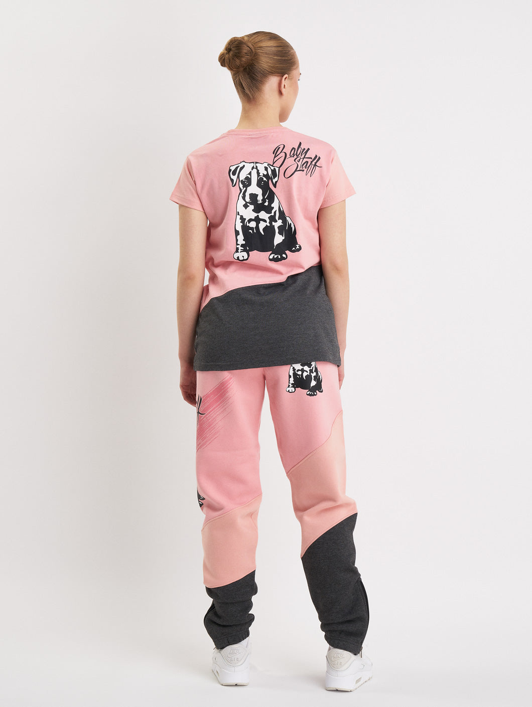 Babystaff Buckes T-Shirt Pink Grey - Amstaff Wear