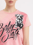 Babystaff Buckes T-Shirt Pink Grey - Amstaff Wear
