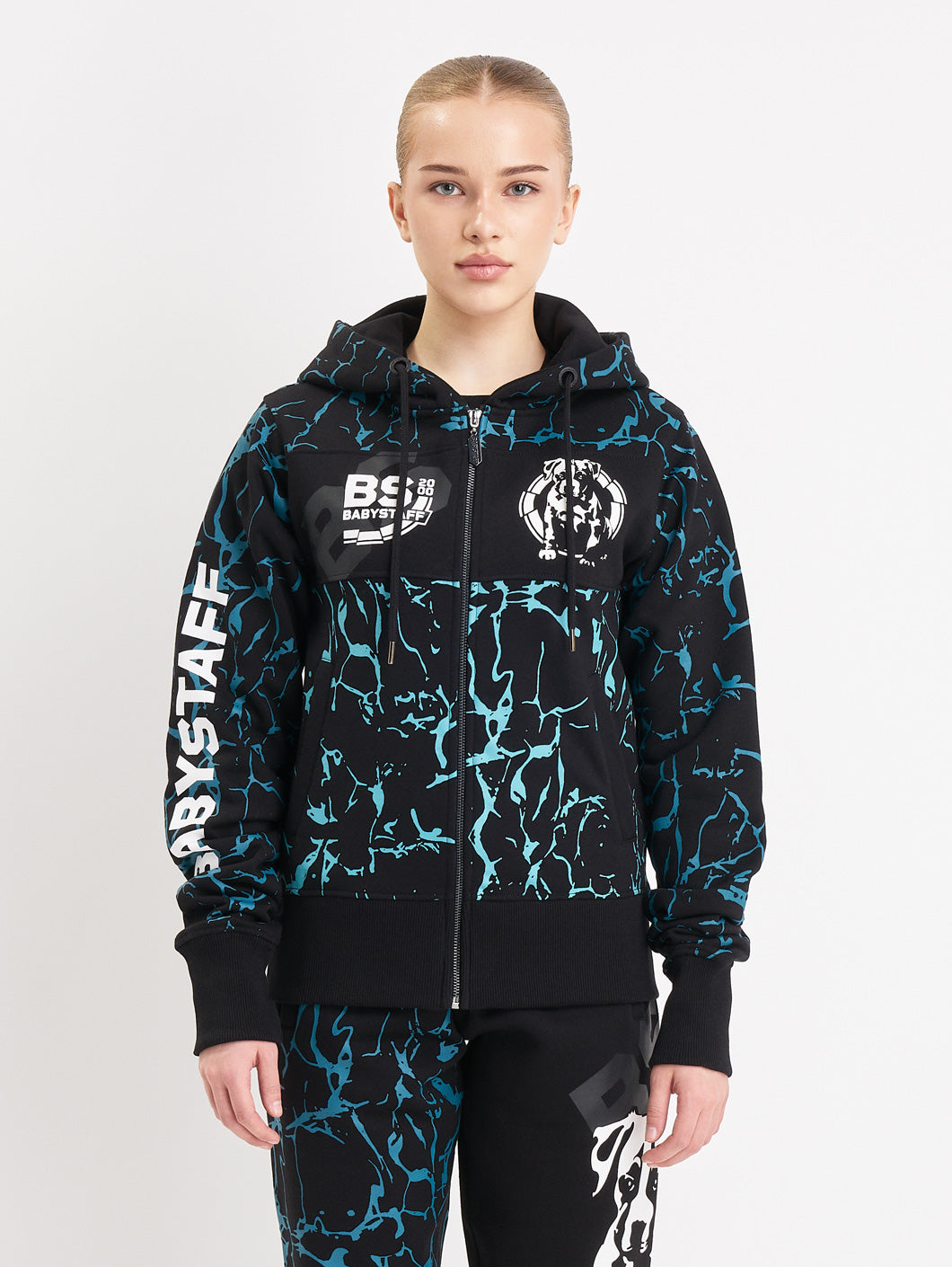 Babystaff Strainge Ziphoodie Black - Amstaff Wear