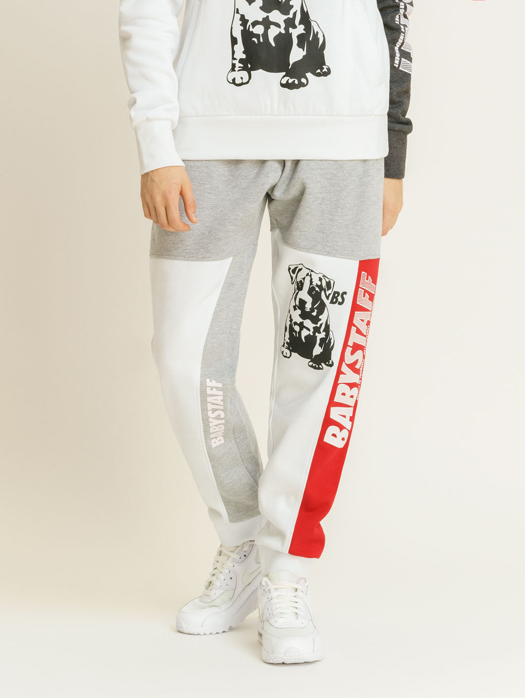 Babystaff Nela Sweatpants White Grey - Amstaff Wear