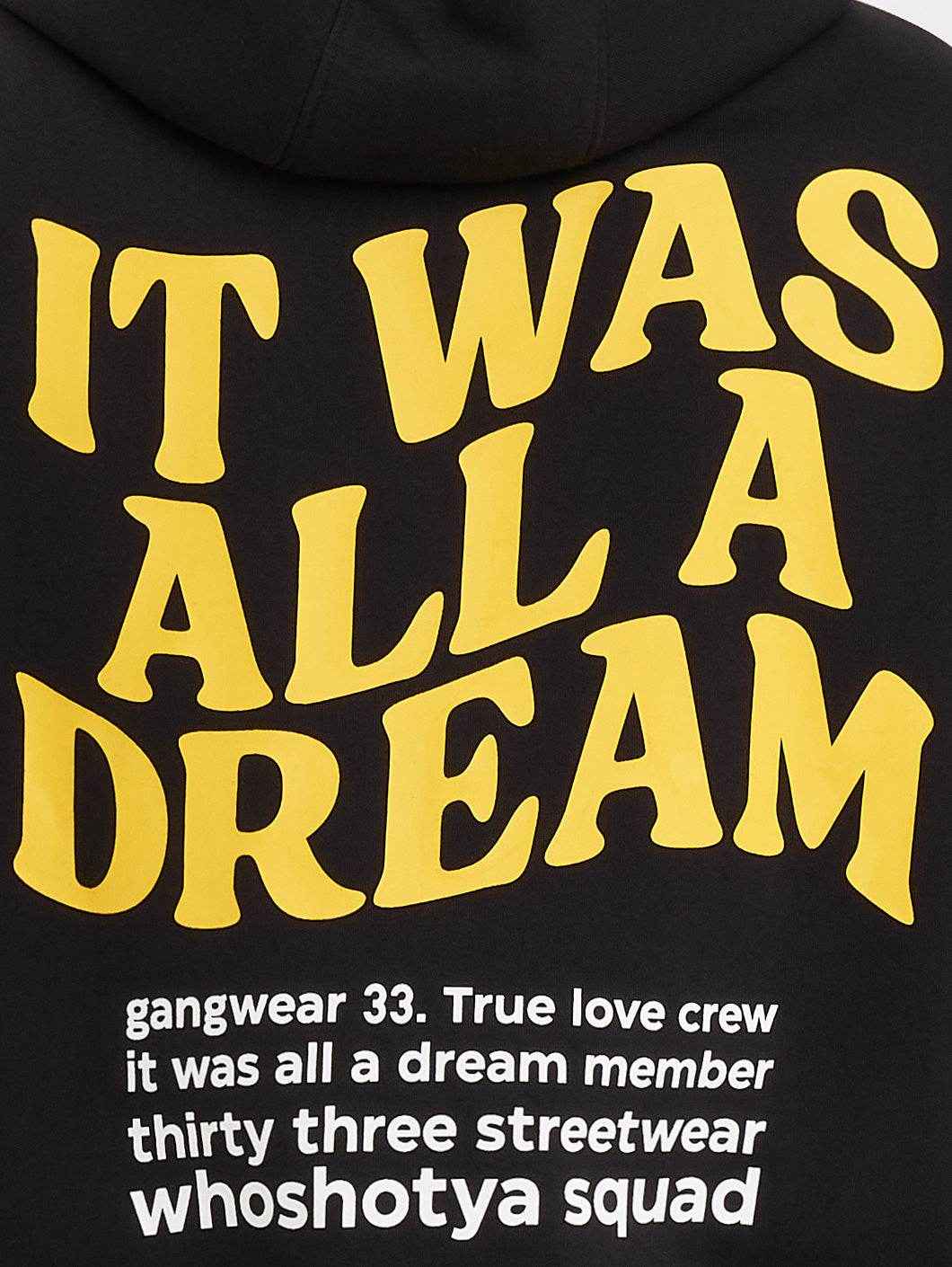 Whoshotya Dreamerz Heavy Oversize Hoodie Black - Amstaff Wear