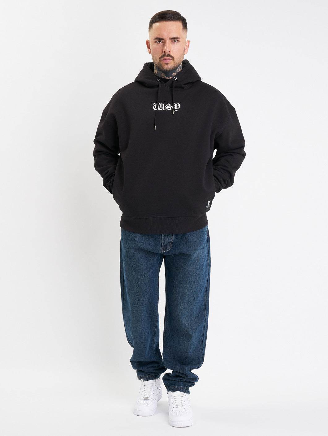 Whoshotya Matria Heavy Oversize Hoodie Black - Amstaff Wear