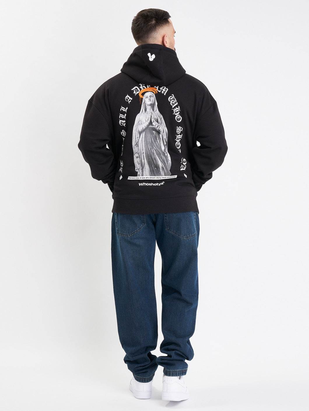 Whoshotya Matria Heavy Oversize Hoodie Black - Amstaff Wear