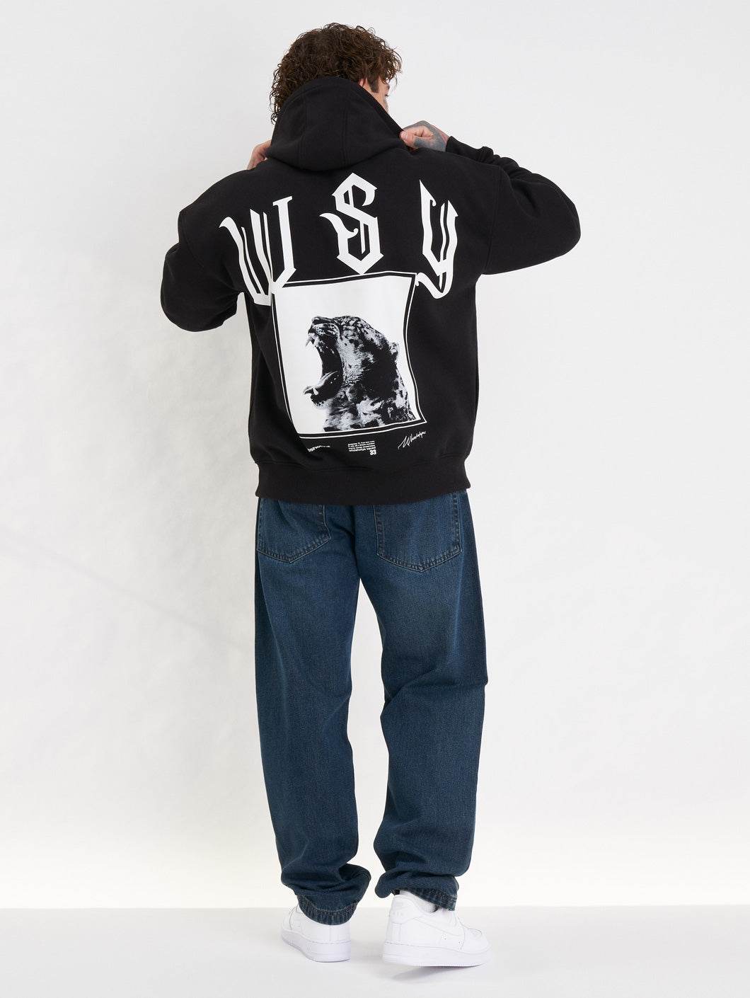 Whoshotya Swiftclaw Heavy Oversize Hoodie Black - Amstaff Wear