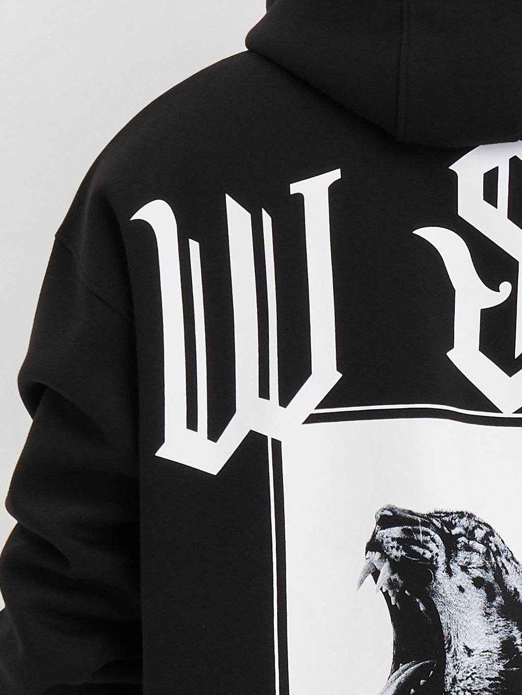 Whoshotya Swiftclaw Heavy Oversize Hoodie Black - Amstaff Wear