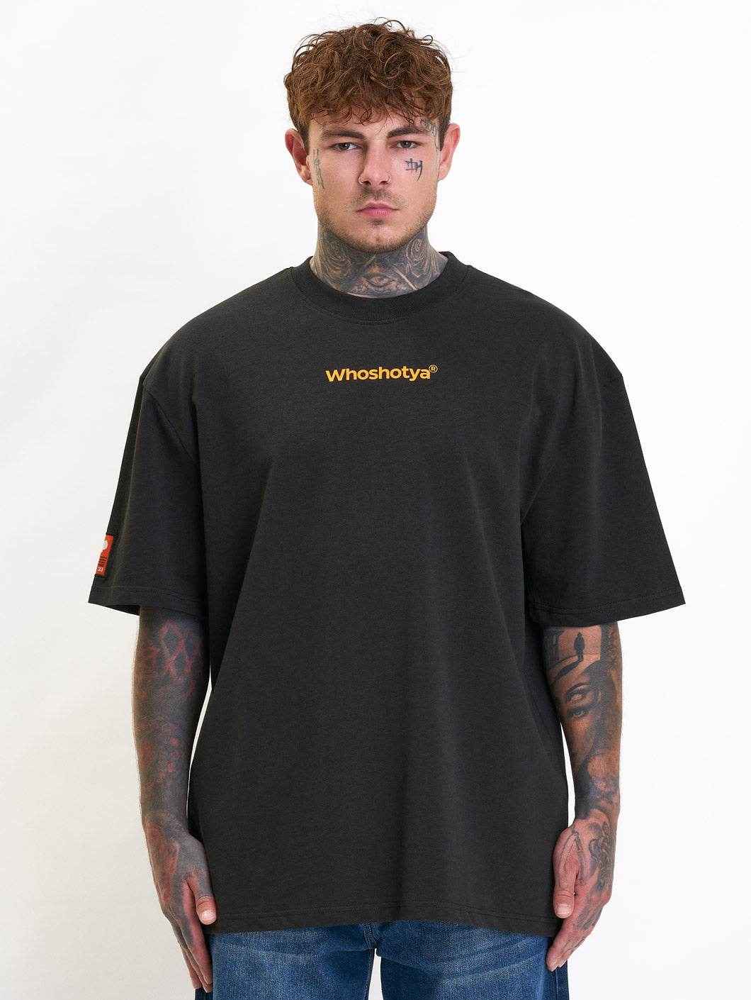 Rose Oversized T-Shirt Black - Amstaff Wear