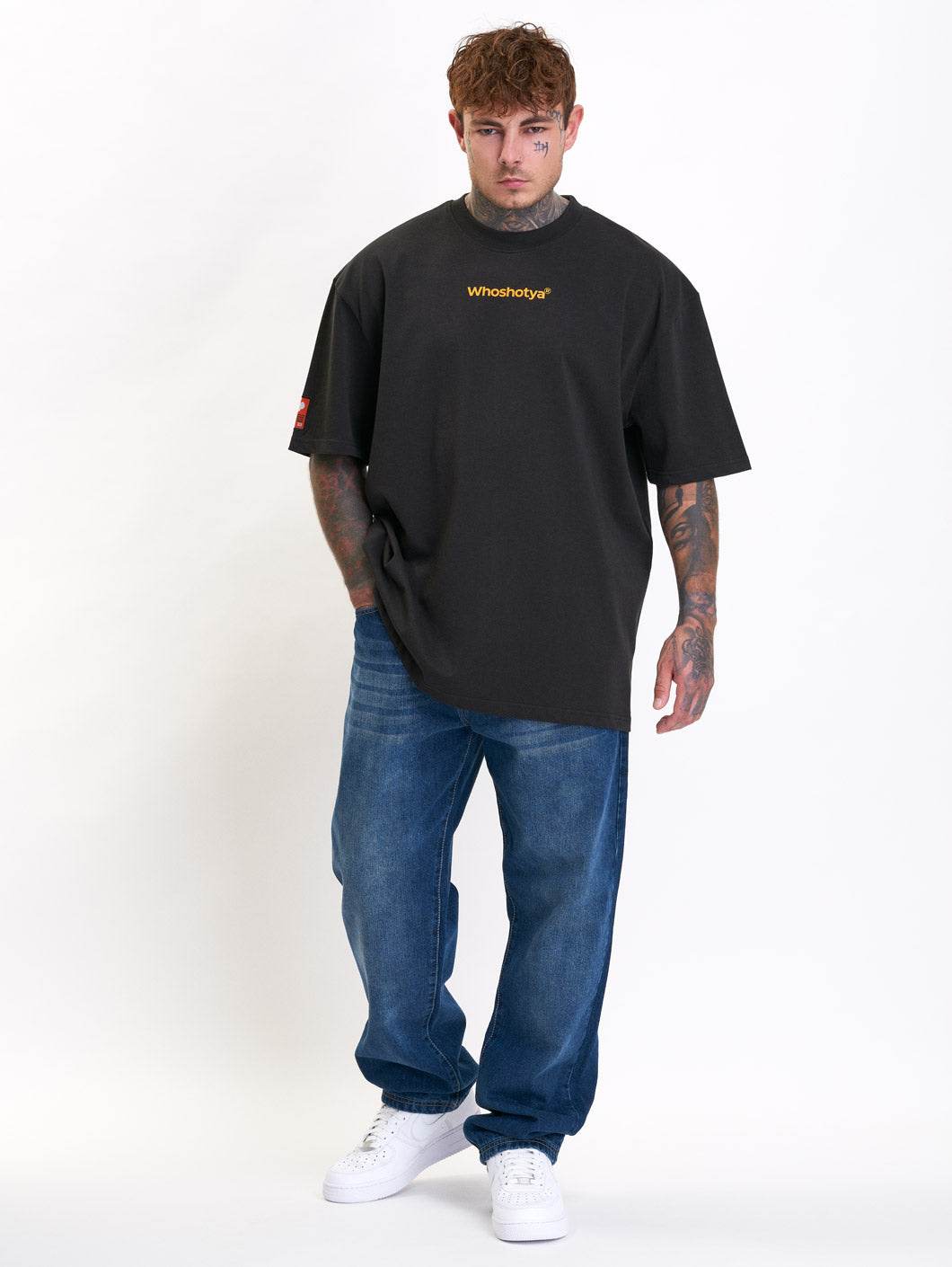 Rose Oversized T-Shirt Black - Amstaff Wear