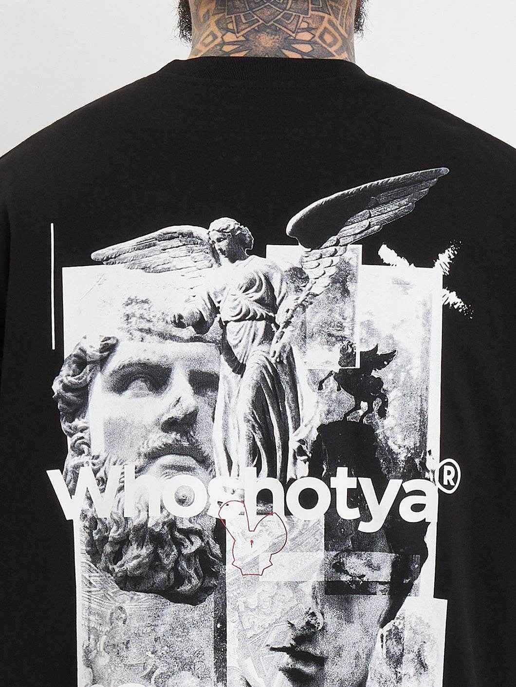 Whoshotya Ethereal Oversize T-Shirt Black - Amstaff Wear