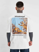 Whoshotya Feralith Oversize T-Shirt White - Amstaff Wear