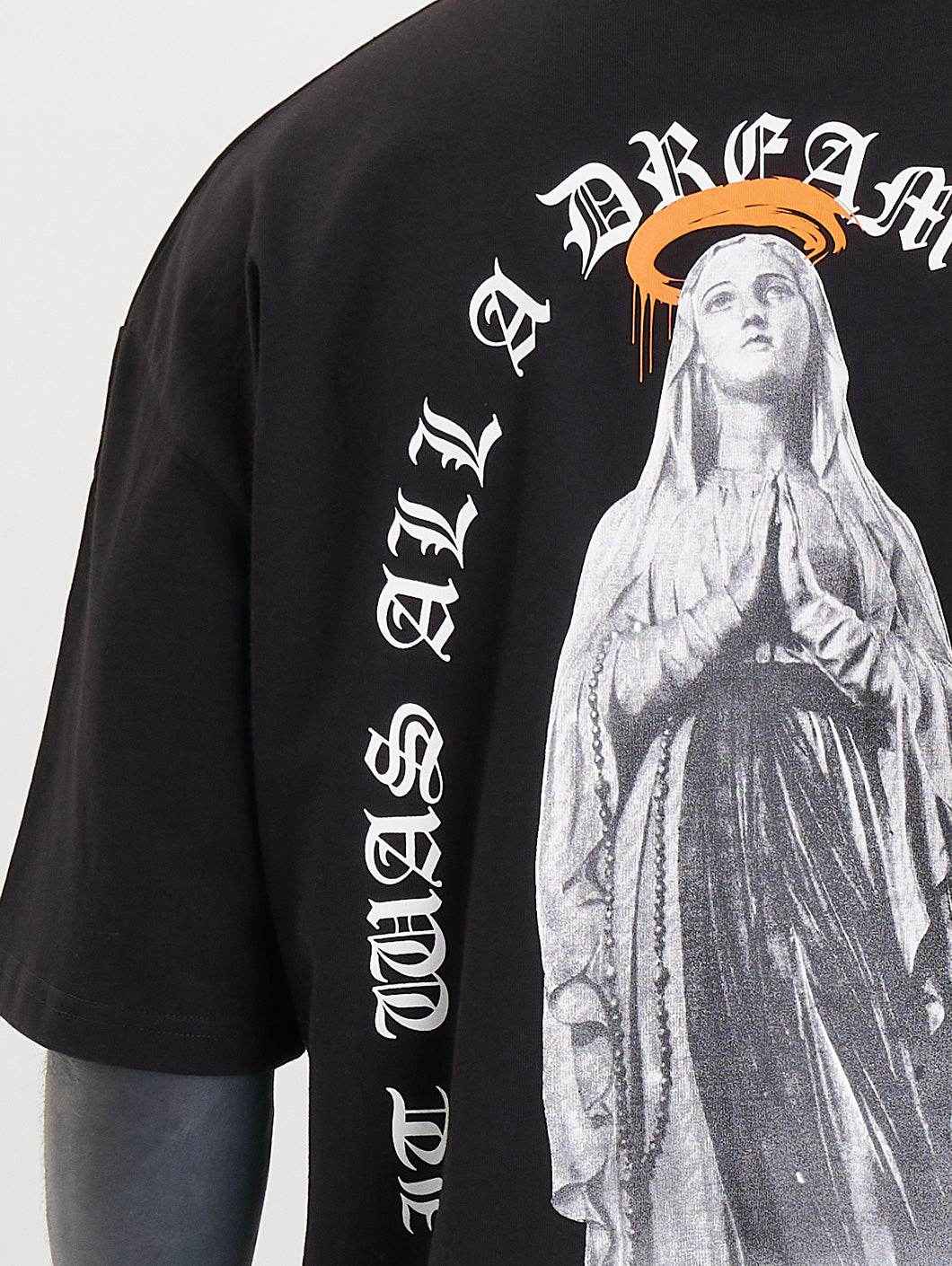 Whoshotya Matria Oversize T-Shirt Black - Amstaff Wear
