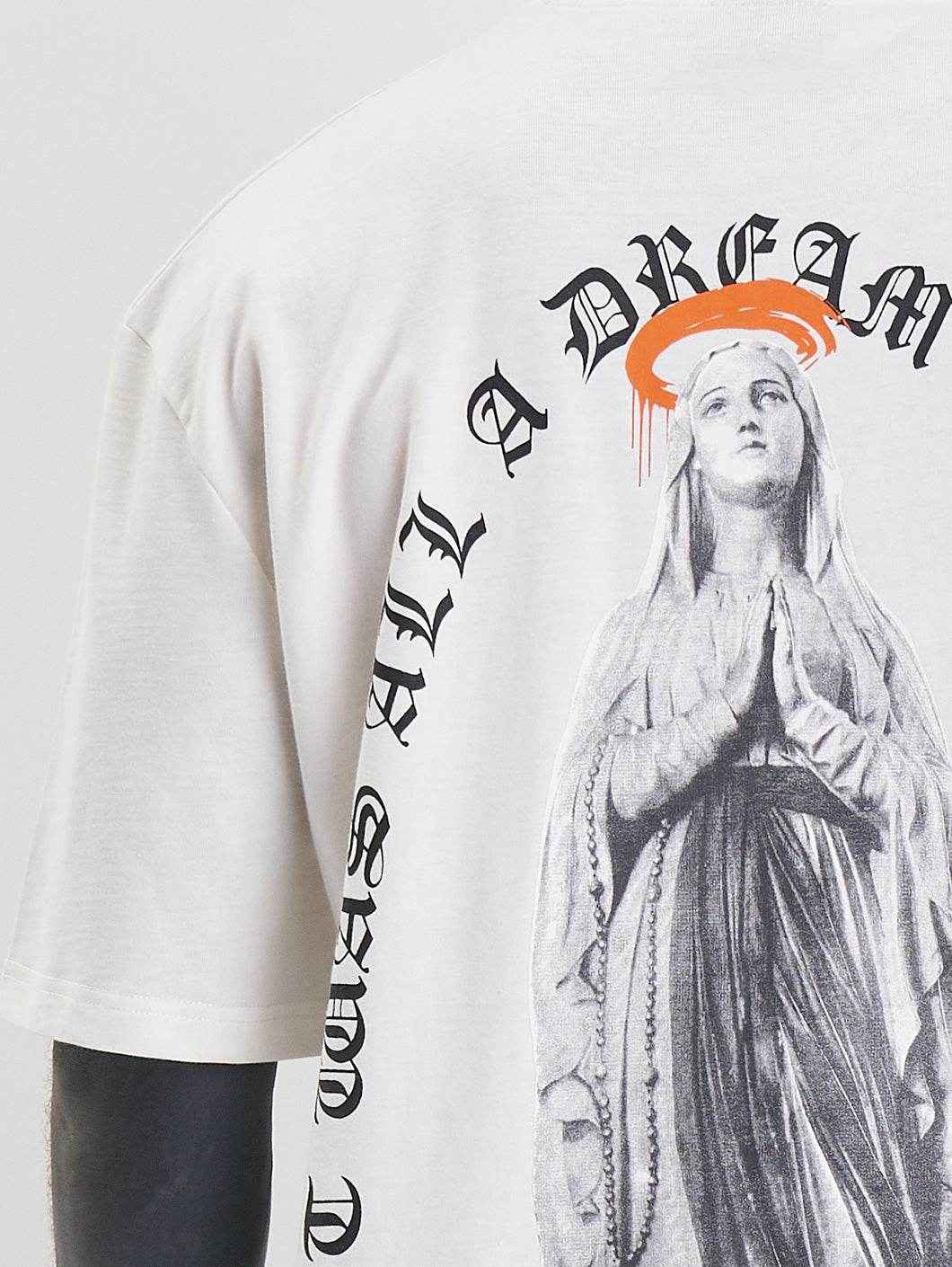 Whoshotya Matria Oversize T-Shirt White - Amstaff Wear