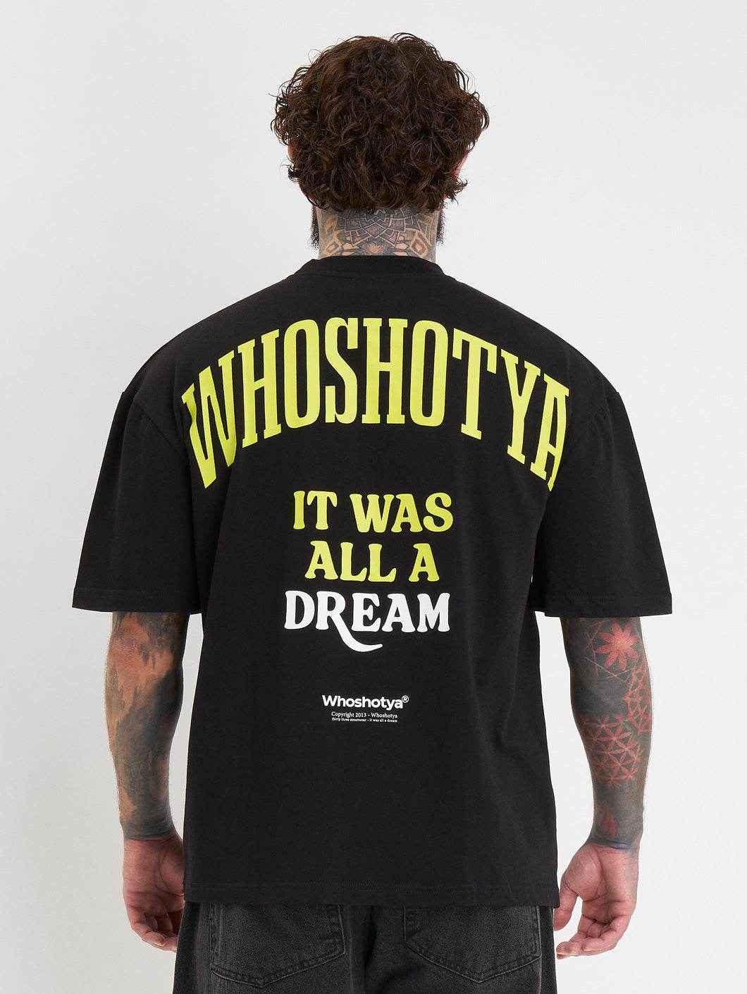 Whoshotya Toxigen Oversize T-Shirt Black - Amstaff Wear