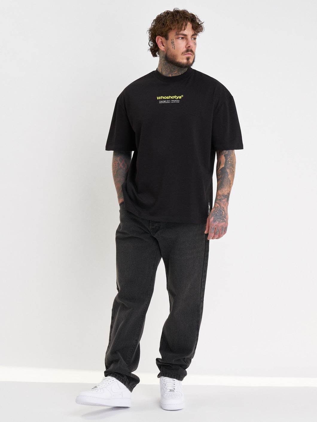 Whoshotya Toxigen Oversize T-Shirt Black - Amstaff Wear