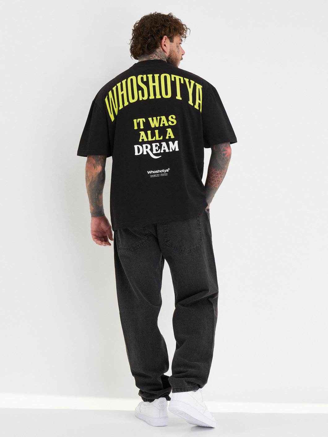 Whoshotya Toxigen Oversize T-Shirt Black - Amstaff Wear