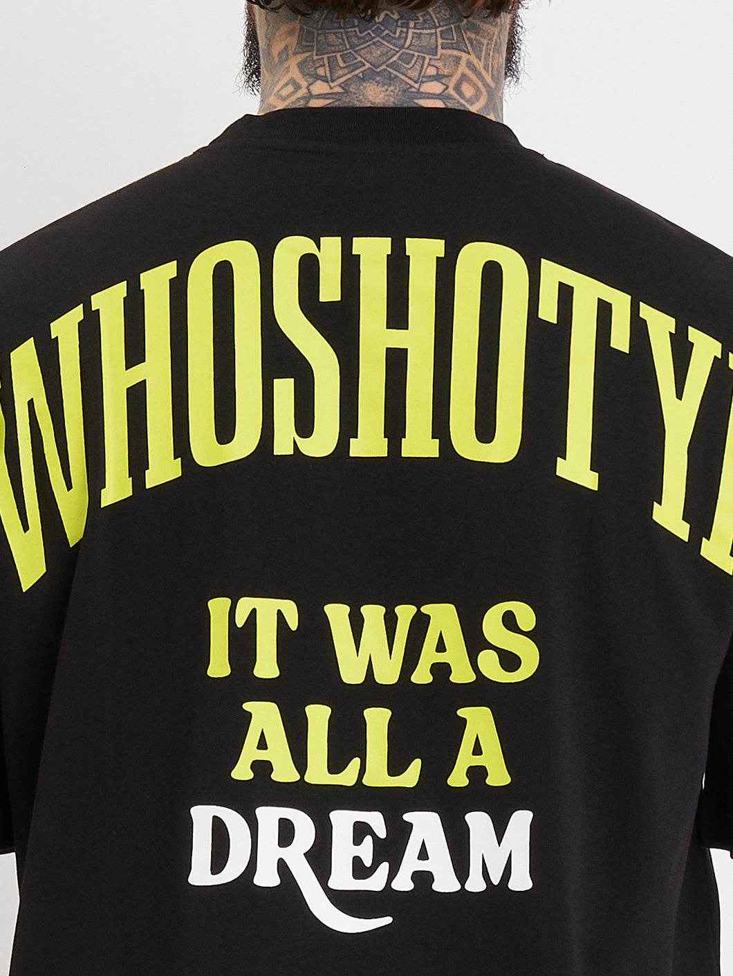 Whoshotya Toxigen Oversize T-Shirt Black - Amstaff Wear