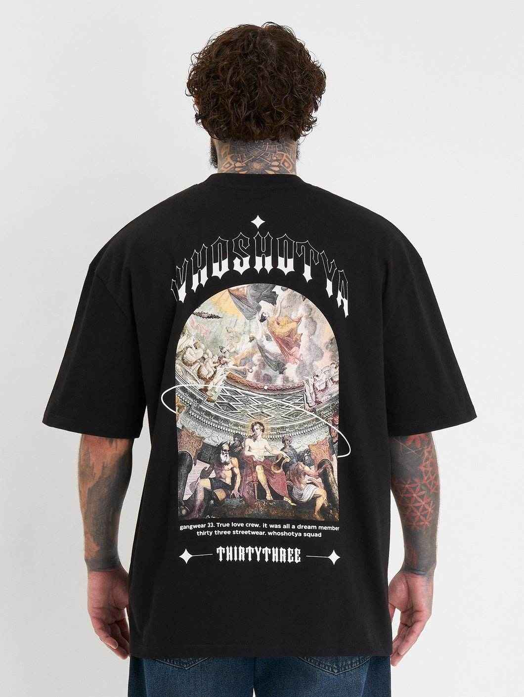 Whoshotya Legacian Oversize T-Shirt Black - Amstaff Wear