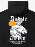 Audite Deum Oversized Hoodie Black - Amstaff Wear