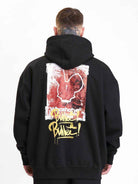 Rusty Bullet Oversized Hoodie Black - Amstaff Wear