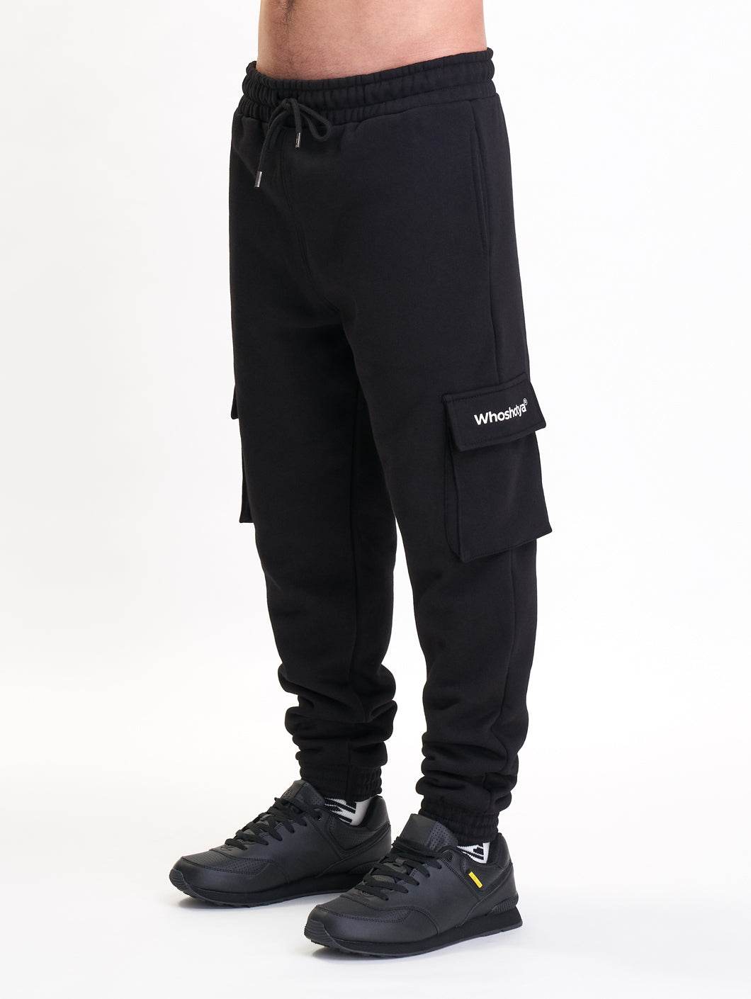 Whoshotya Classic Cargo Pants Black - Amstaff Wear