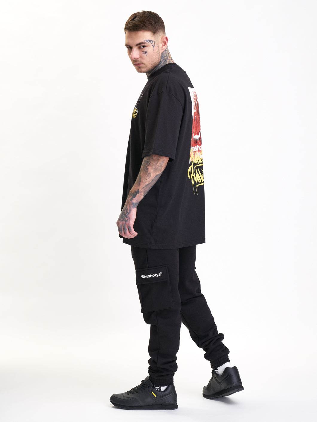 Whoshotya Classic Cargo Pants Black - Amstaff Wear