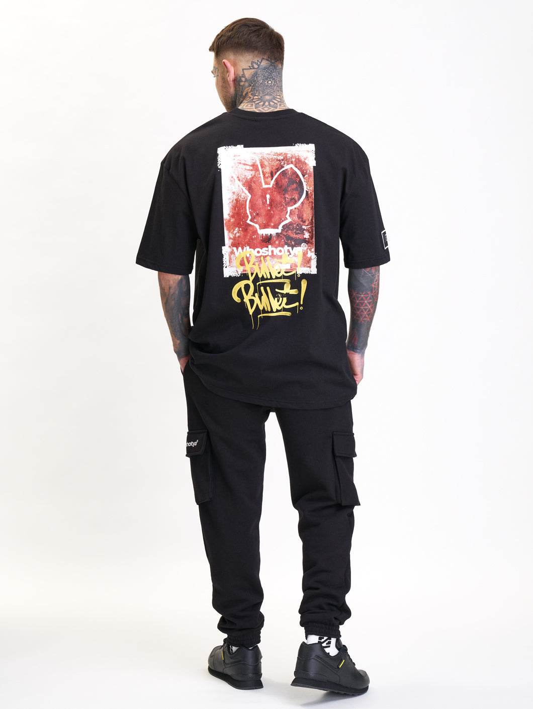 Whoshotya Classic Cargo Pants Black - Amstaff Wear