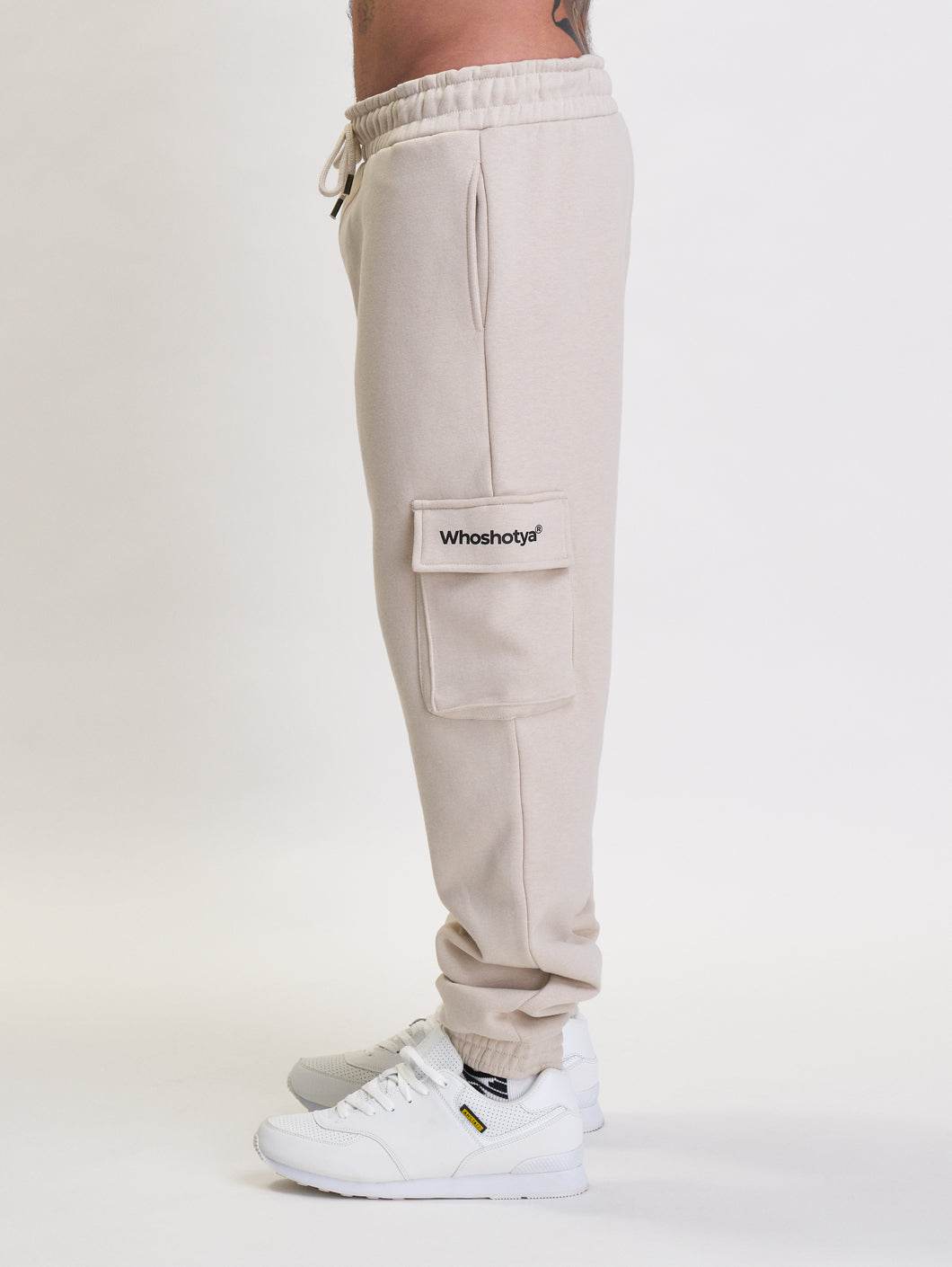 Whoshotya Classic Cargo Pants Light Beige - Amstaff Wear