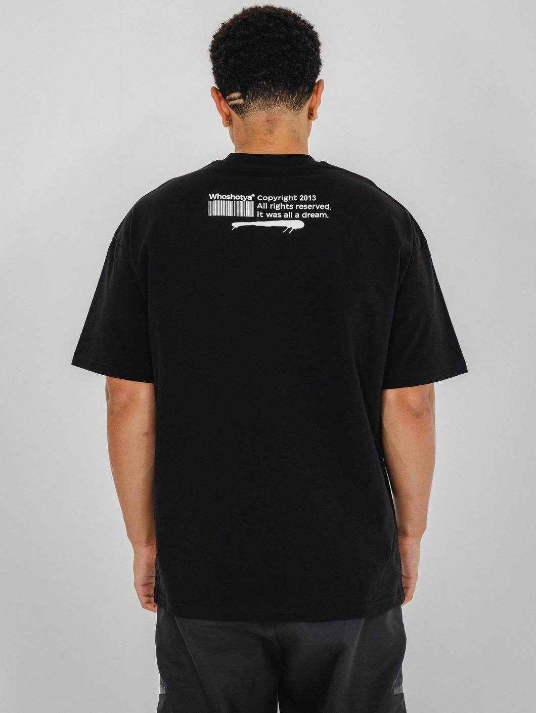 Whitelines Oversized T-Shirt Black - Amstaff Wear