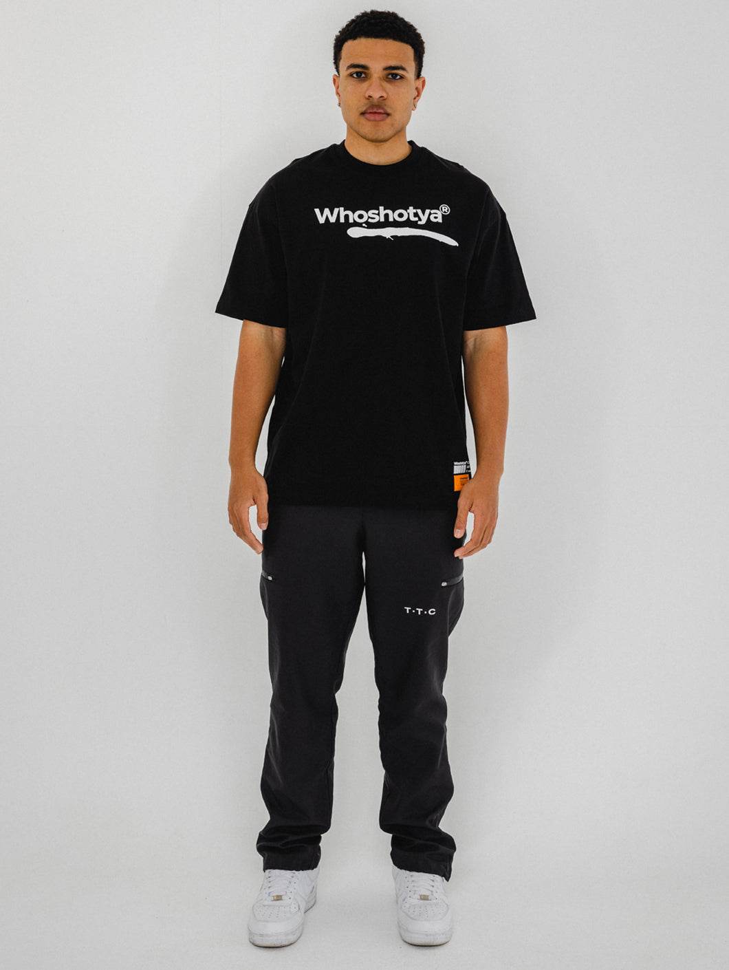 Who Shot Ya Whitelines Oversized T-Shirt - 1