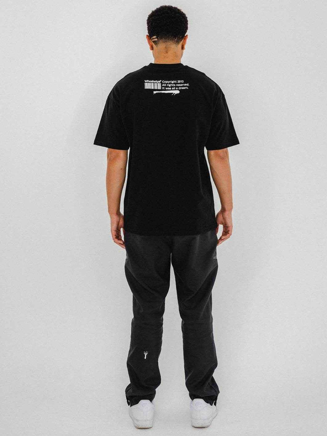 Whitelines Oversized T-Shirt Black - Amstaff Wear