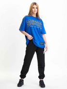 Babystaff College Oversize T-Shirt Blue - Amstaff Wear