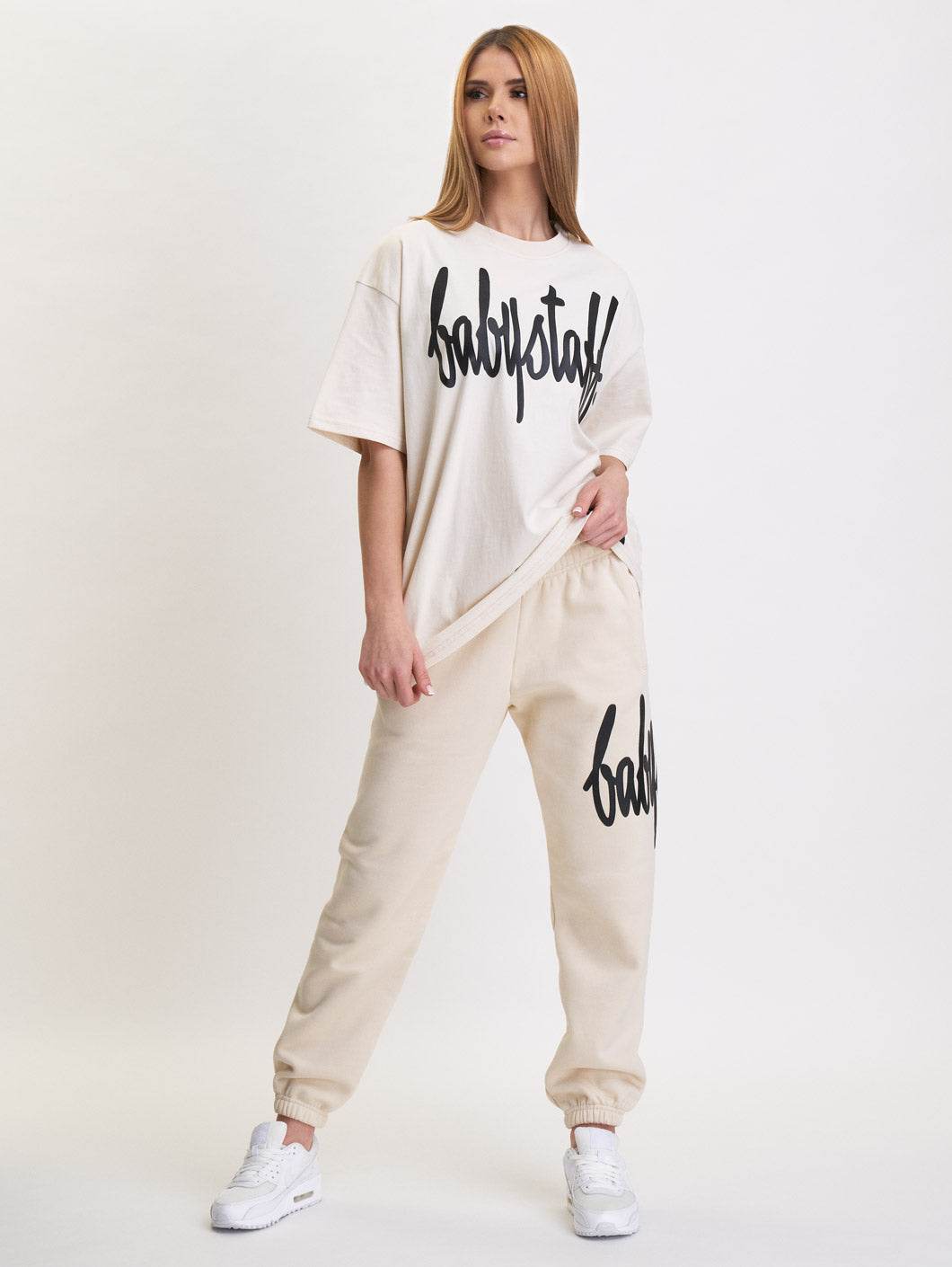 Babystaff Fast Sweatpants Cream - Amstaff Wear