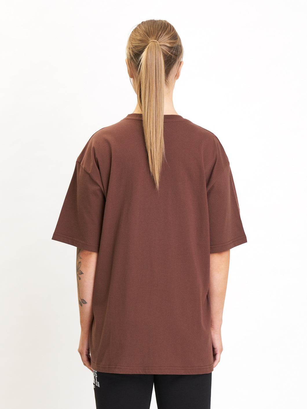 Babystaff College Oversize T-Shirt Brown - Amstaff Wear