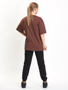 Babystaff College Oversize T-Shirt Brown - Amstaff Wear