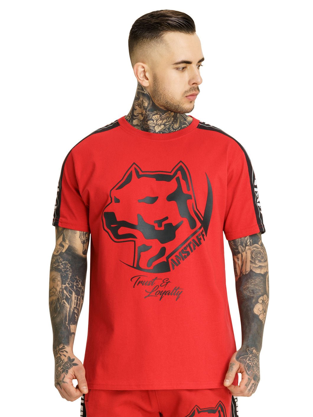 amstaff avator t-shirt red - 7