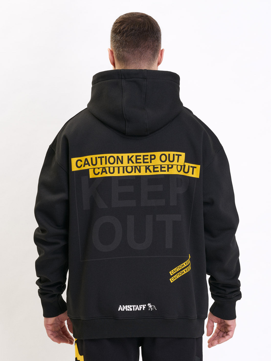 caution area oversized hoodie - 3