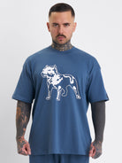 Amstaff Logo 2.0 T-Shirt Cobald Blue - Amstaff Wear
