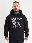 Amstaff Logo 2.0 Hoodie Black White - Amstaff Wear