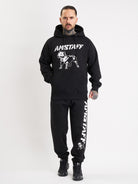 Amstaff Logo 2.0 Hoodie Black White - Amstaff Wear