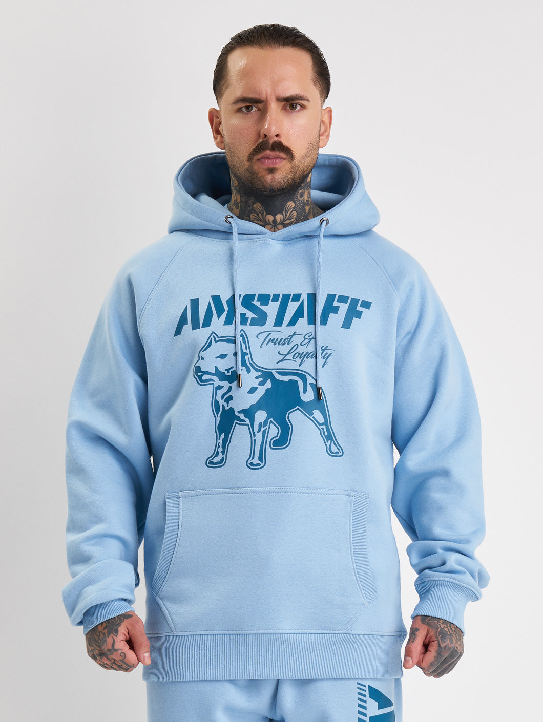 Amstaff Logo 2.0 Hoodie Horizon Double Blue