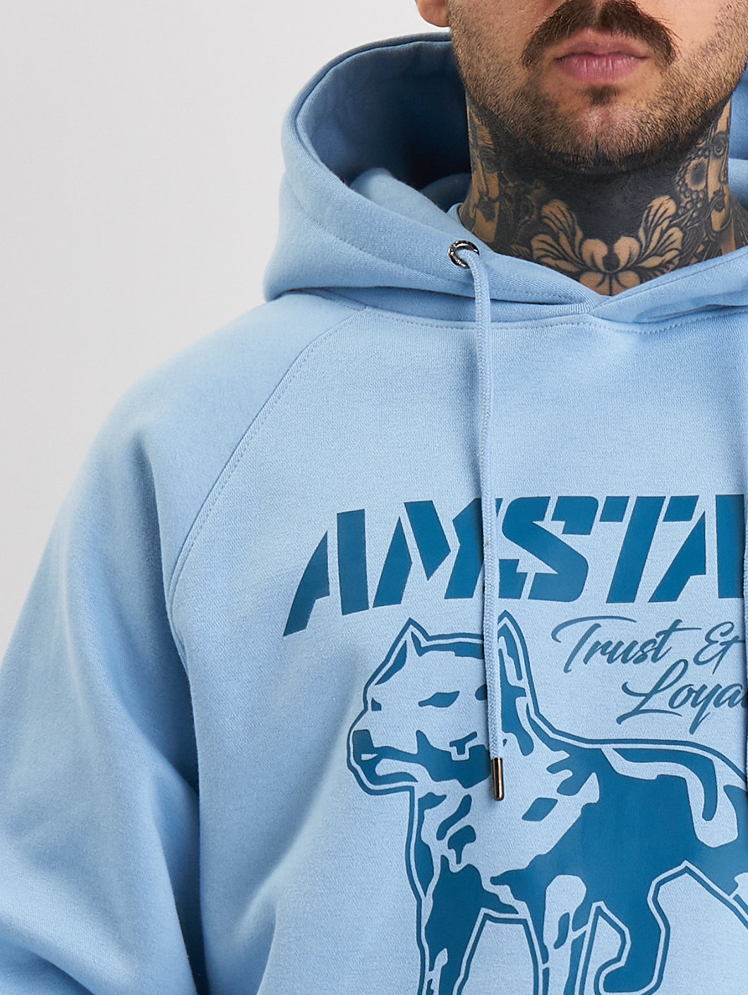 Amstaff Logo 2.0 Hoodie Horizon Double Blue
