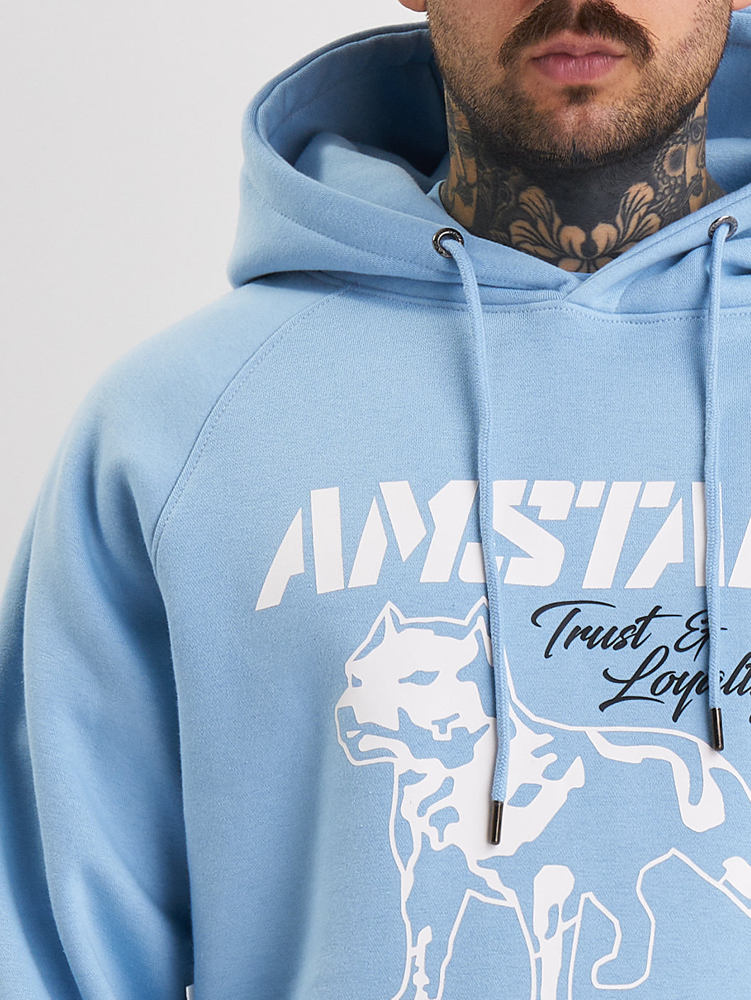 Amstaff Logo 2.0 Hoodie Horizon Blue - Amstaff Wear