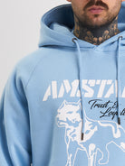 Amstaff Logo 2.0 Hoodie Horizon Blue - Amstaff Wear