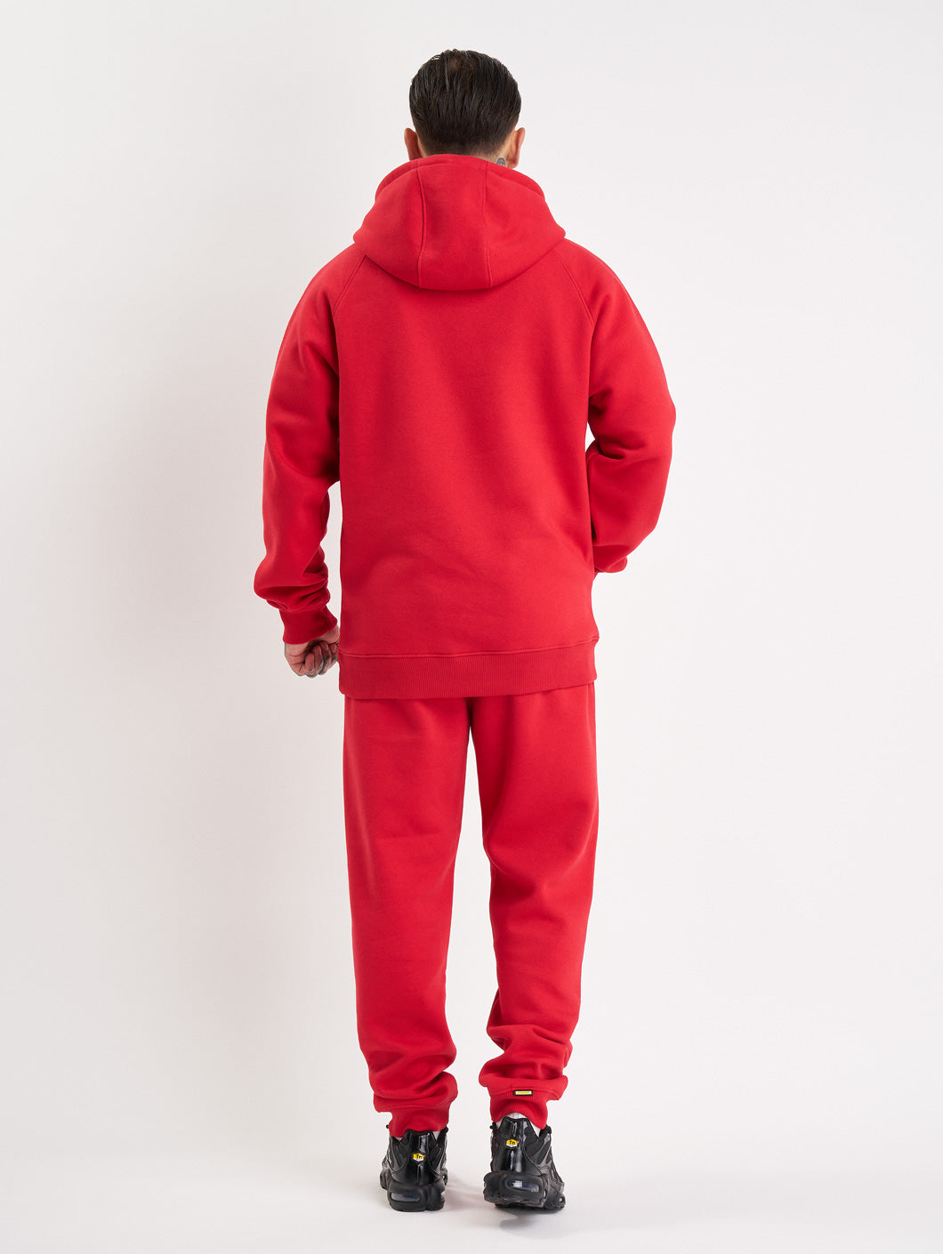 Amstaff Logo 2.0 Hoodie Red Black - Amstaff Wear