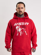 Amstaff Logo 2.0 Hoodie Red White - Amstaff Wear