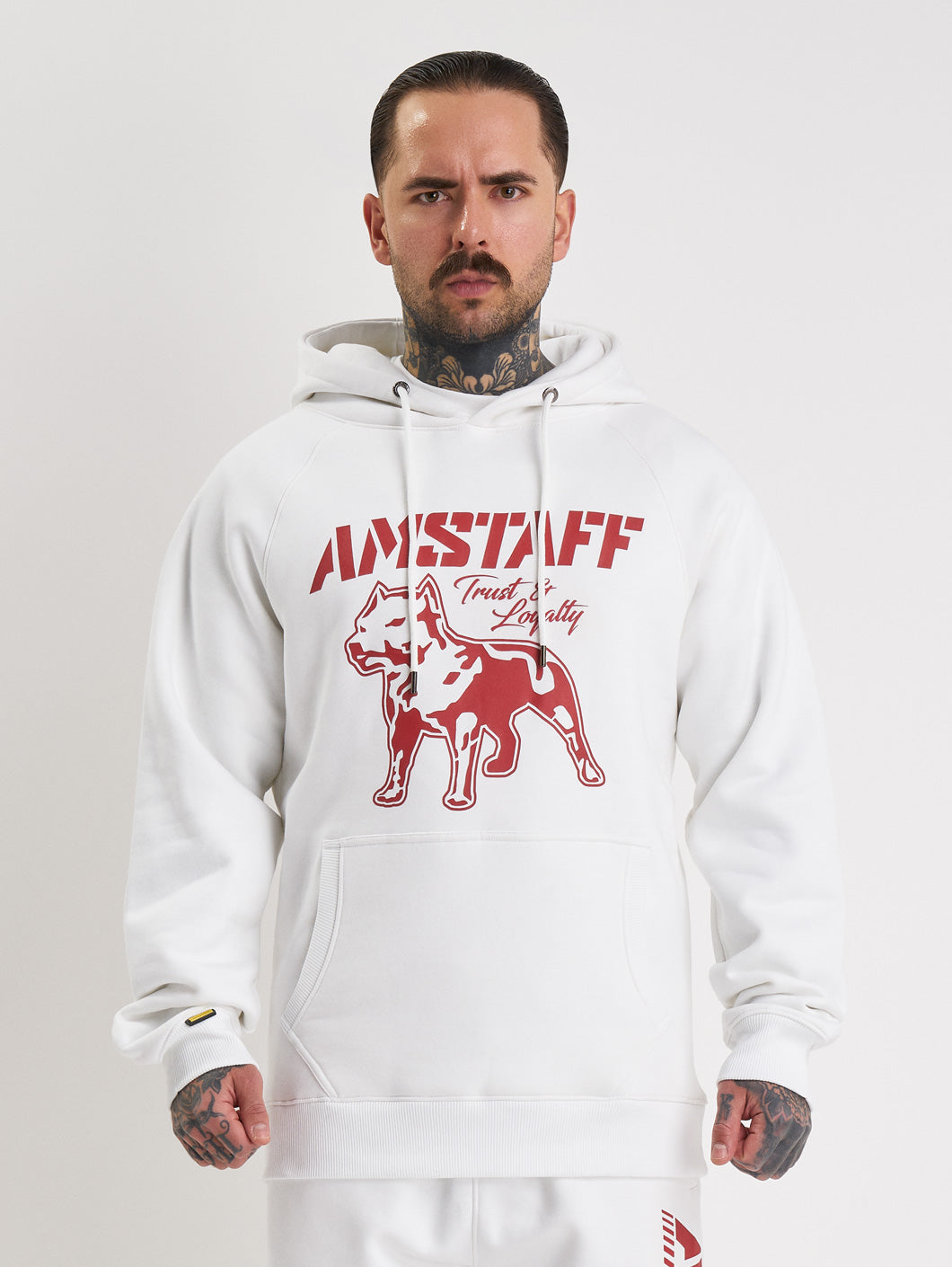 Amstaff Logo 2.0 Hoodie White Red S