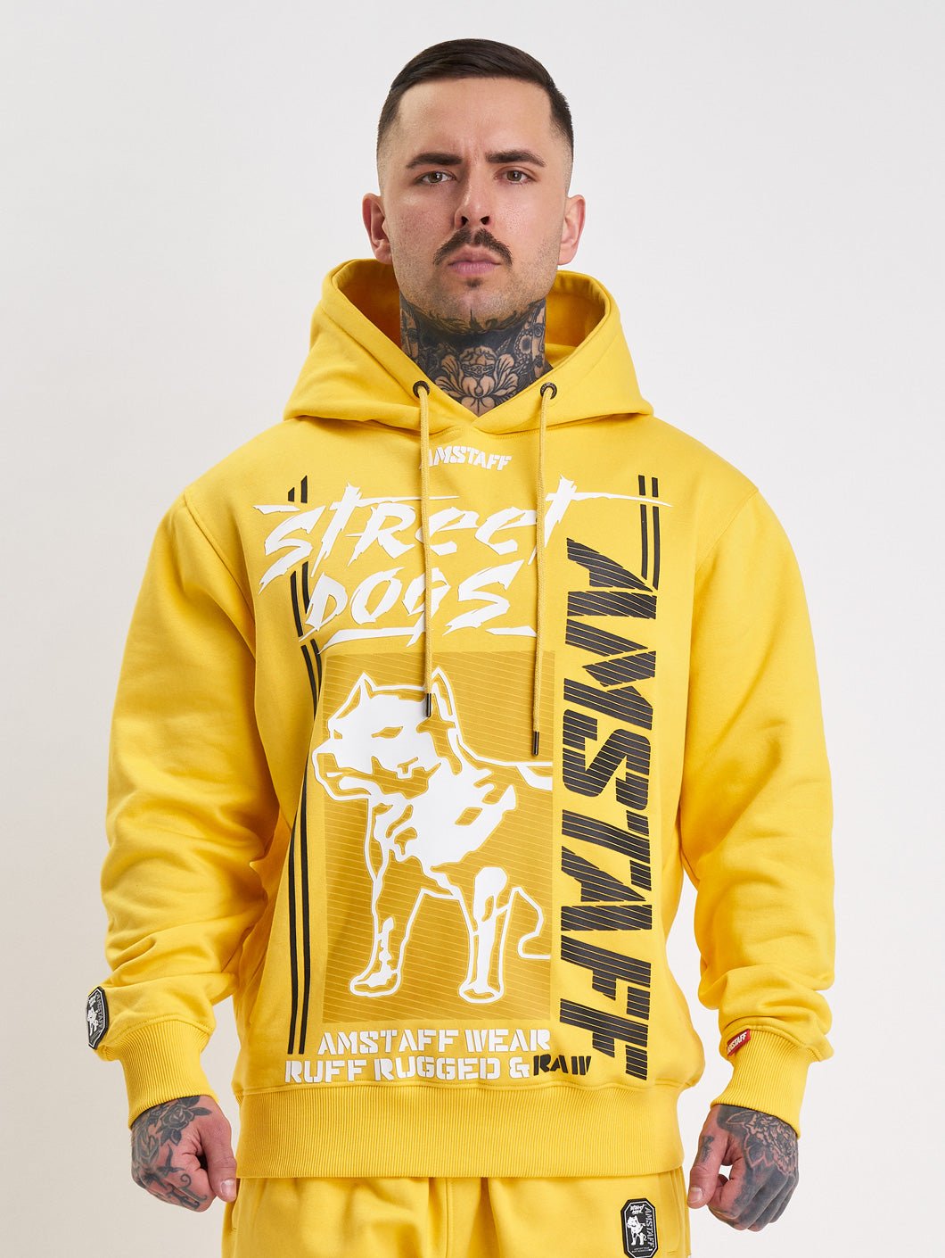 amstaff hunters hoodie yellow - 0