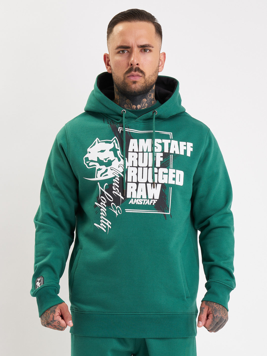 Amstaff Torvok Hoodie Green - Amstaff Wear